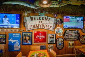 Colorful accommodations at Zimmy's Tavern