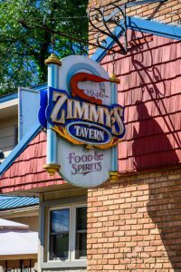 Zimmy's Tavern sign from outside